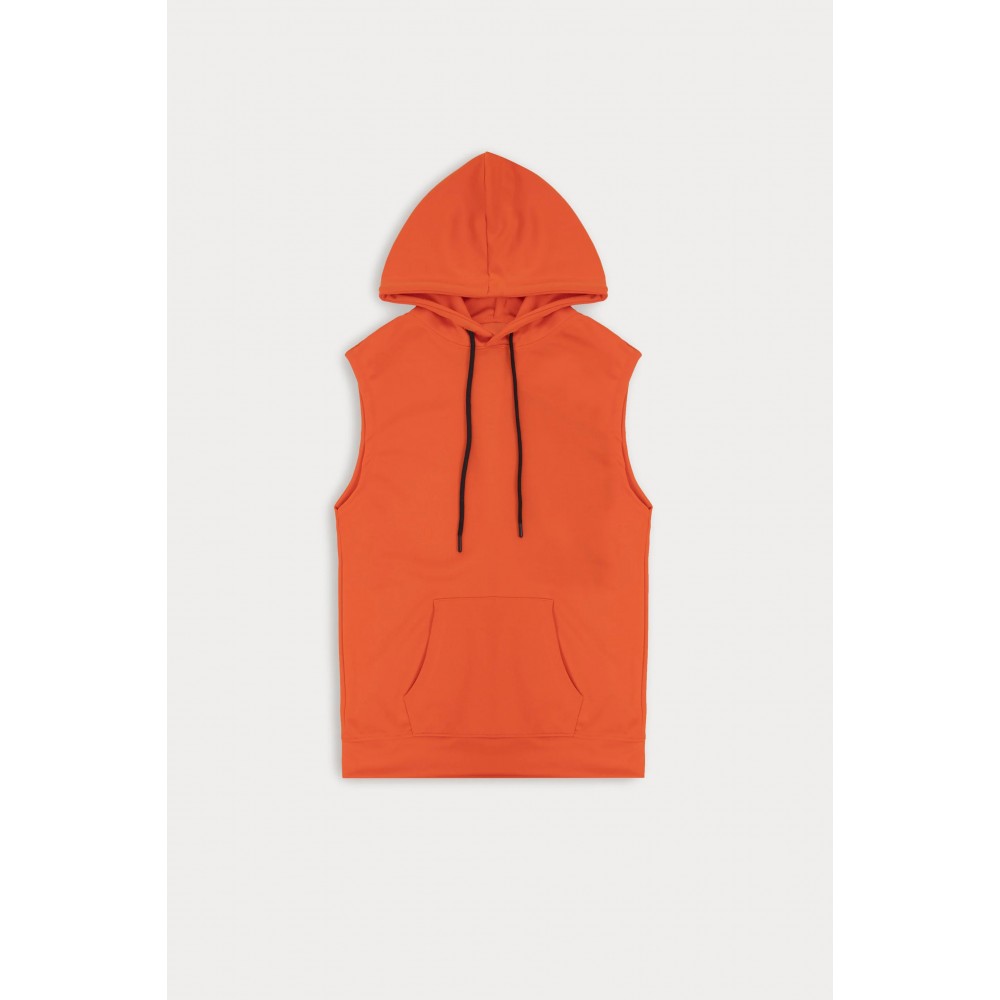 Sleeveless Hooded Top