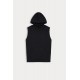 Sleeveless Hooded Top