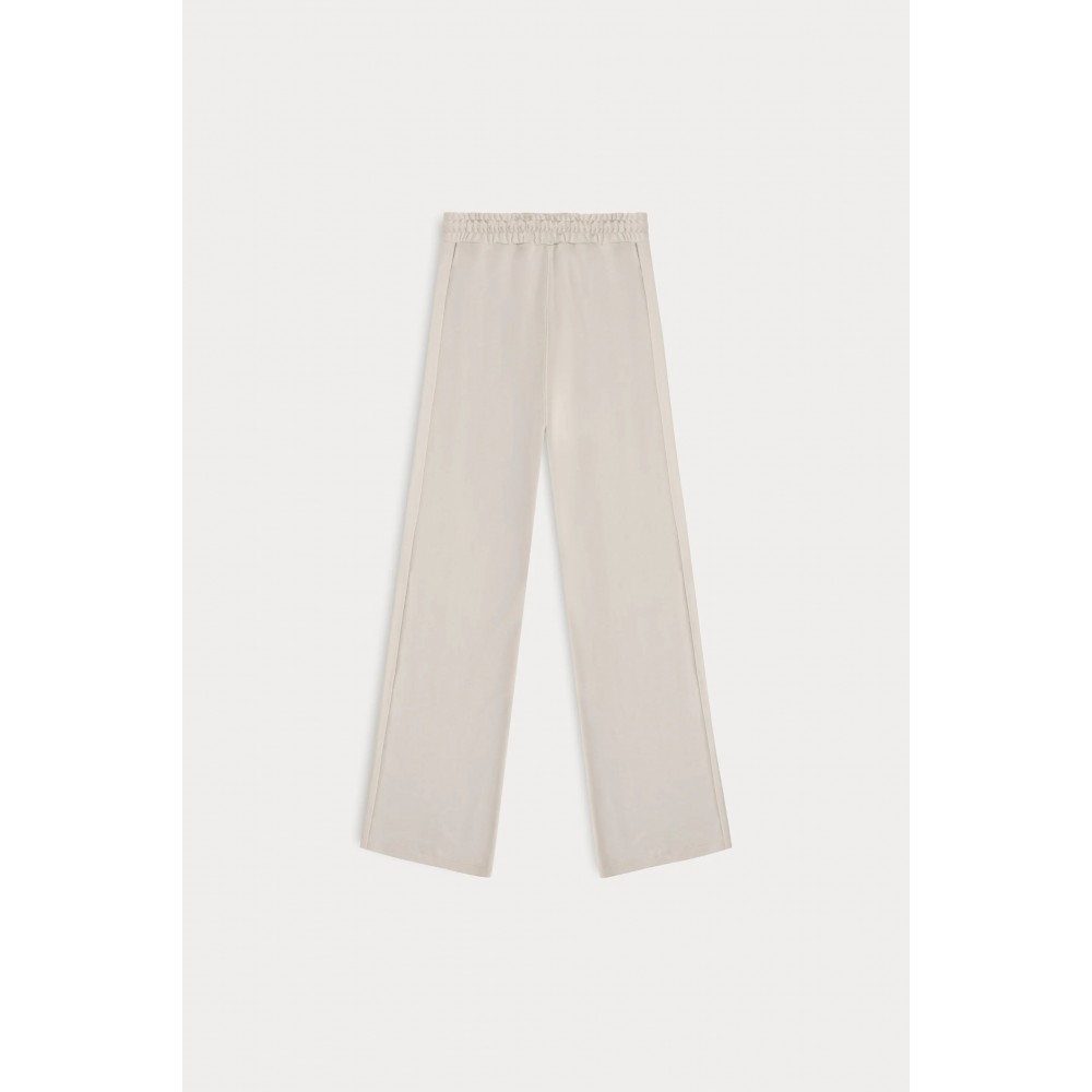 Wide Leg Trousers With Pleat Detail