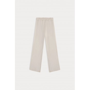 Wide Leg Trousers With Pleat Detail