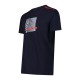 Men's cotton T-shirt with frontal print