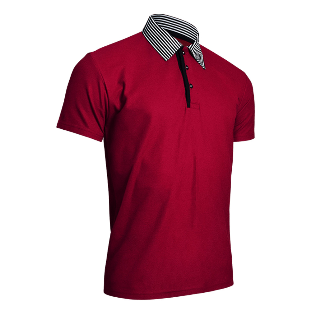 Spread Collar Polo Shirts 