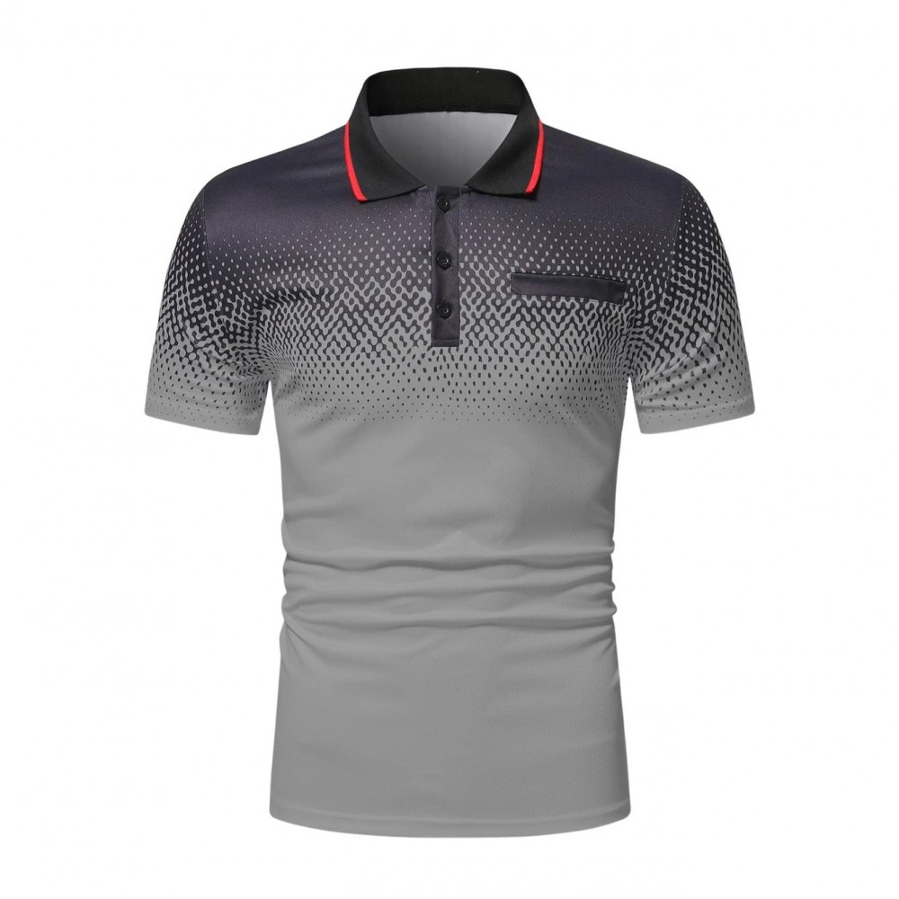 Men Graphic Print Polo Shirt