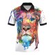 Colorful Lion Polo Shirt