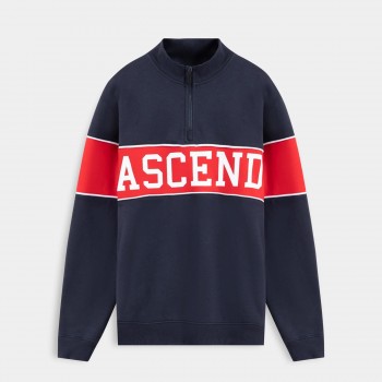 Graphic Mock-neck Sweatshirt