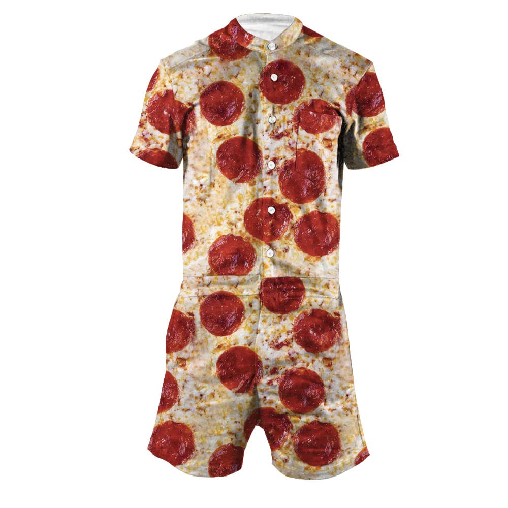 Pizza Men's Romper