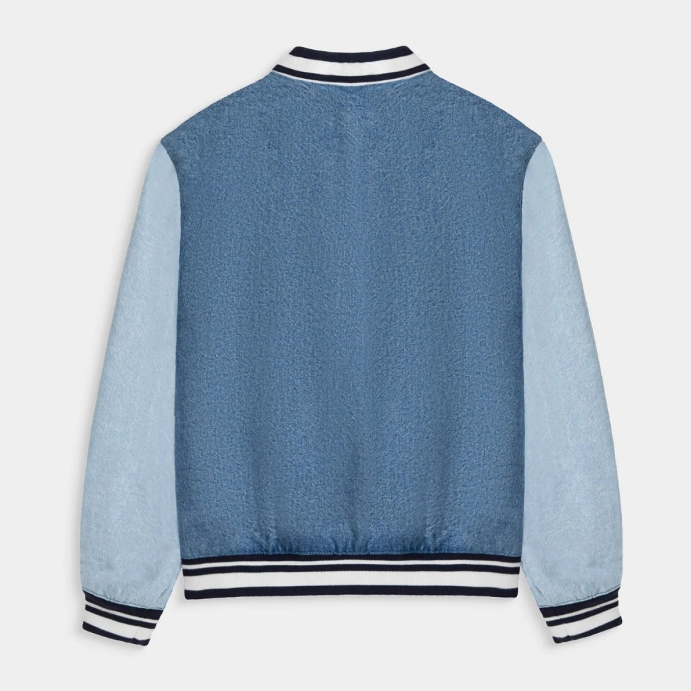 Denim Varsity Jacket