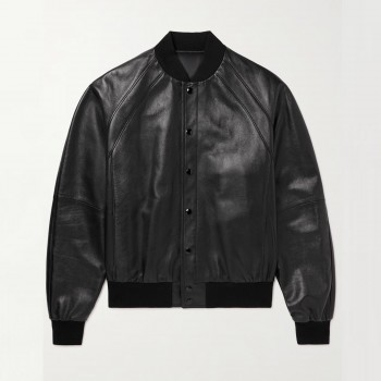 Leather Bomber Jacket