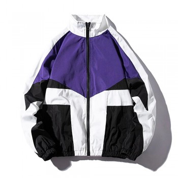 Casual Windbreaker High Neck Zipper