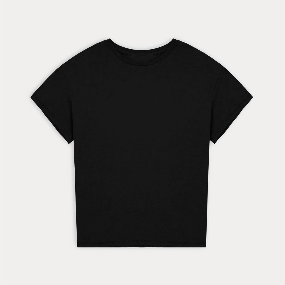 Basic T-shirt With Side Slits