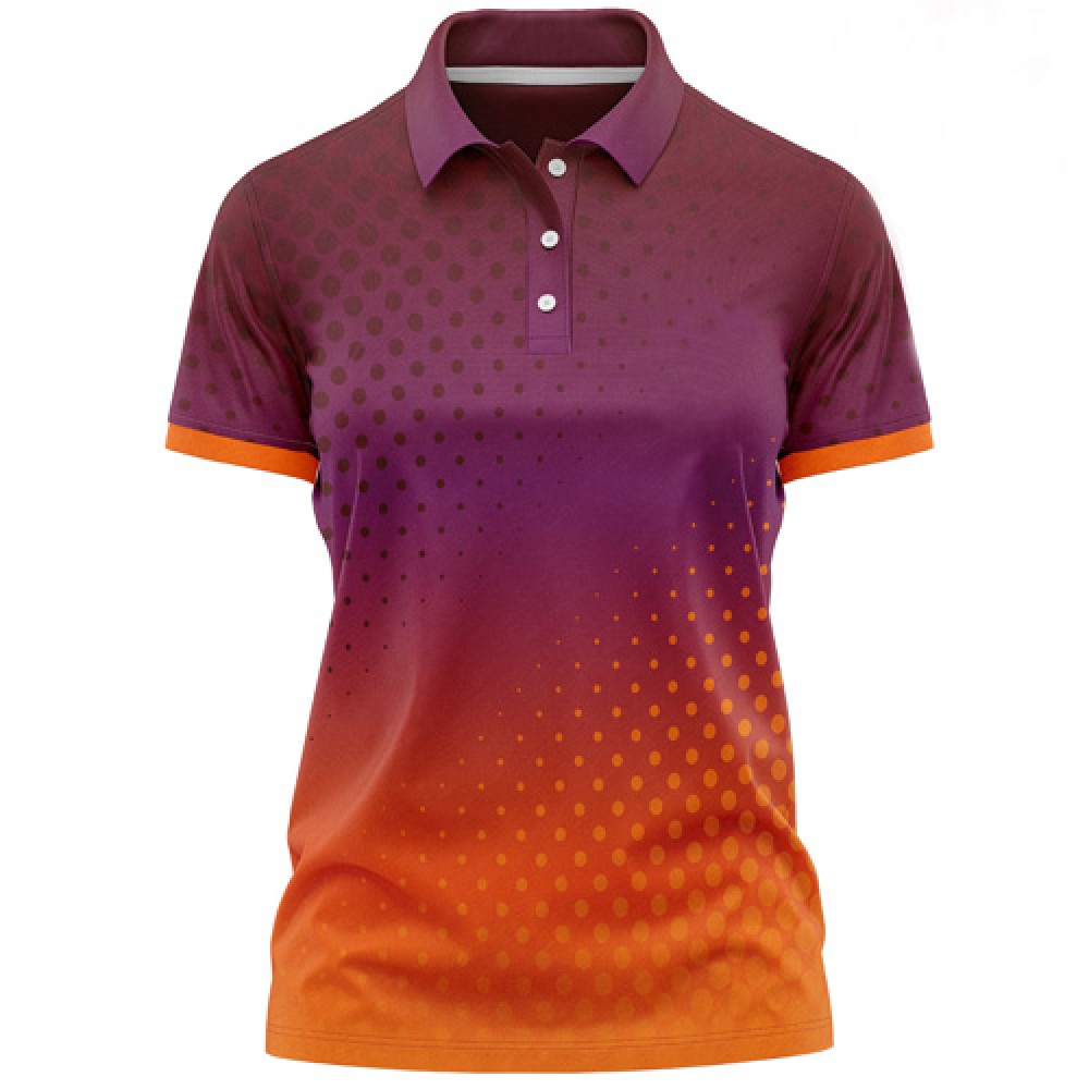 Women's Poly Interlock Sublimation Polo Shirt