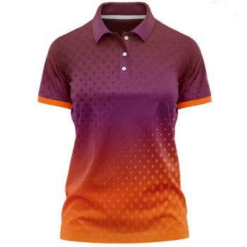 Women's Poly Interlock Sublimation Polo Shirt