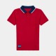 Contrasted Collar Polo Shirt 