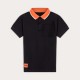 Contrasted Collar Polo Shirt 