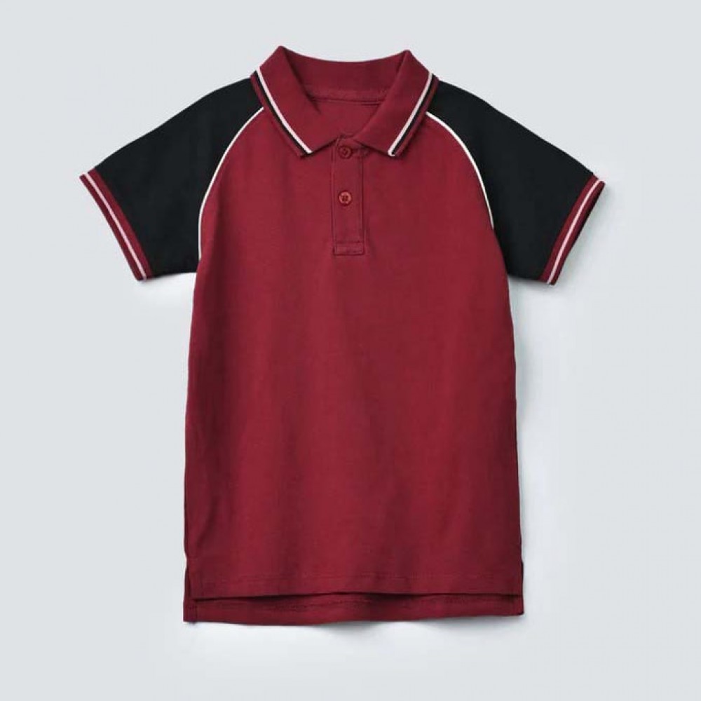 Boy's Raglan Sleeve Polo Shirt