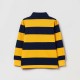 Striped Long Sleeve Polo Shirt