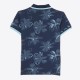 Boys' Blue Floral Polo Shirt