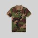 Camo Print Polo Shirt