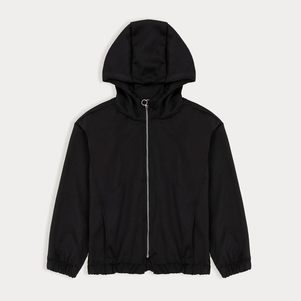 Solid Zipper Hoodie