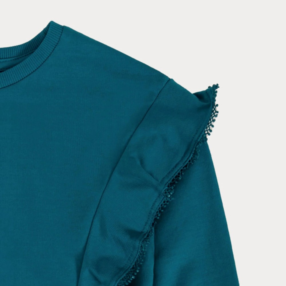 Sweatshirt With Ruffle Detail