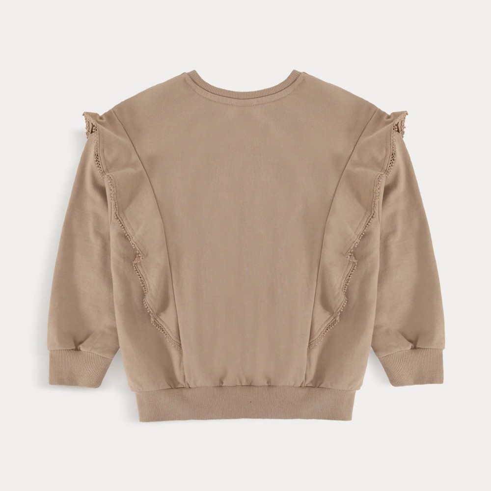 Sweatshirt With Ruffle Detail