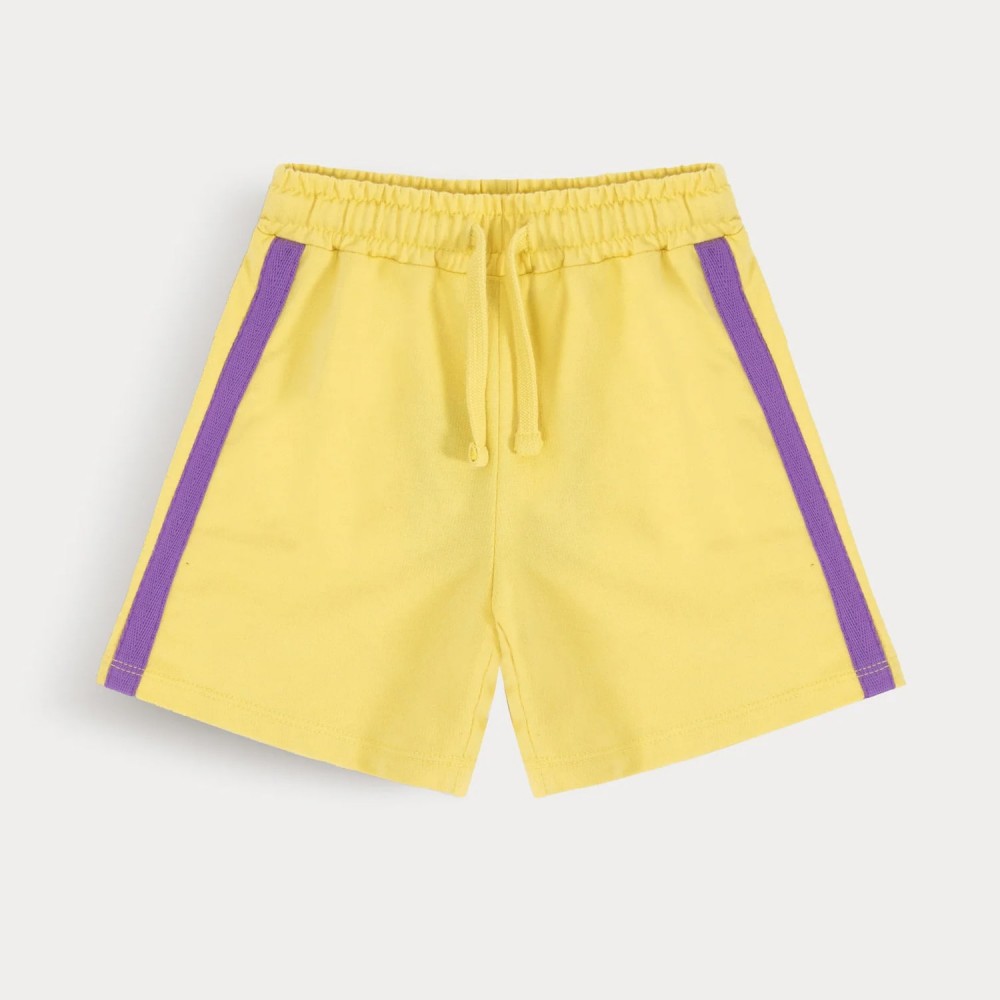 Contrasted Drawstring Shorts