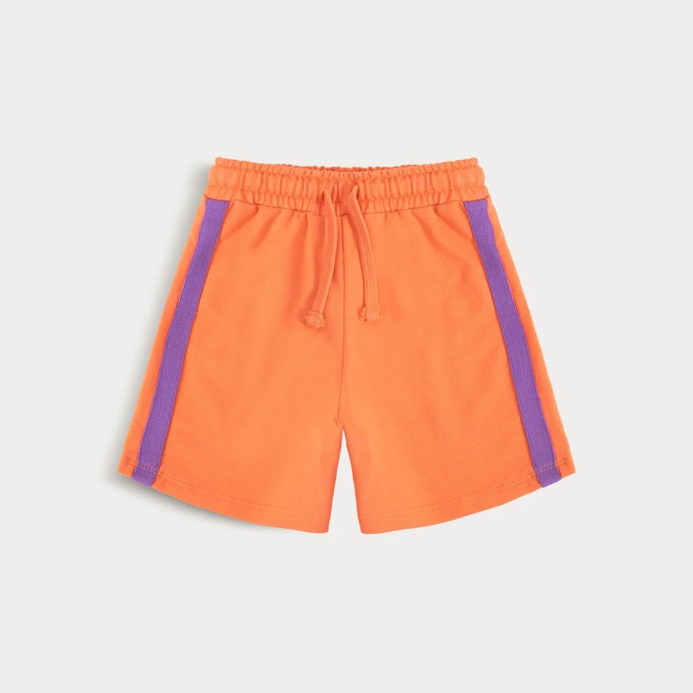 Contrasted Drawstring Shorts