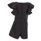 Girls Tiered Ruffle Sleeve Romper