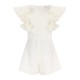 Girls Tiered Ruffle Sleeve Romper