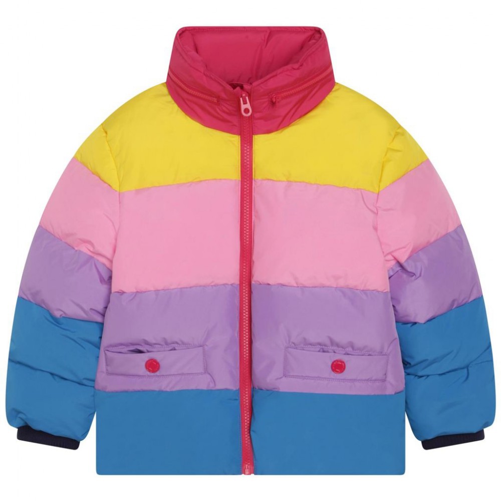 Color-blocked Puffer Jacket